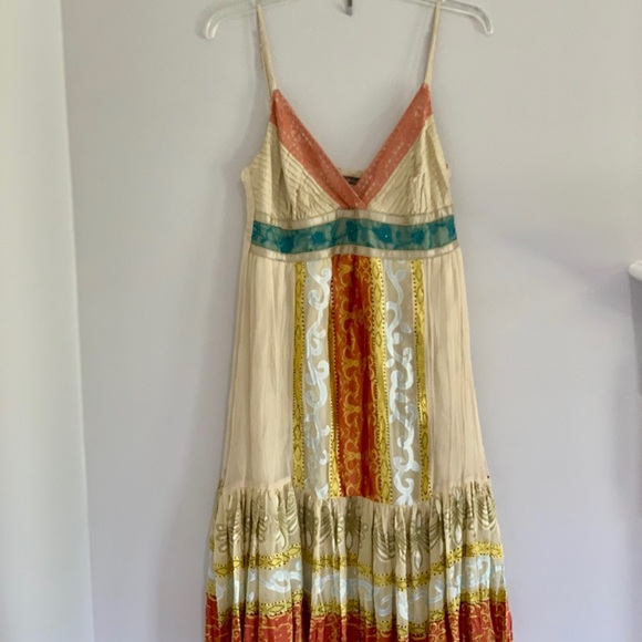 HALE BOB Silk Rayon Burnout Empire Waist Dress - Picture 4 of 8